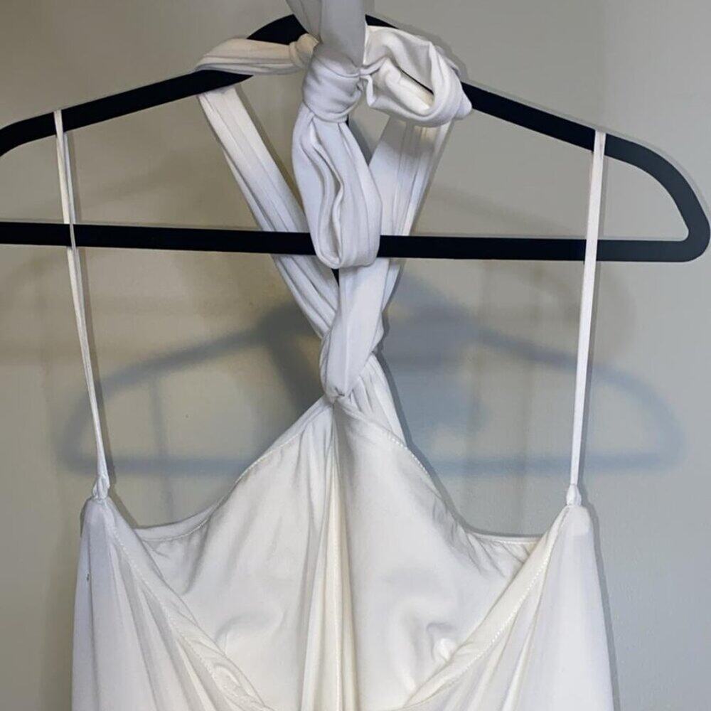 Halston Braided Neck Dress - Picture 6 of 9